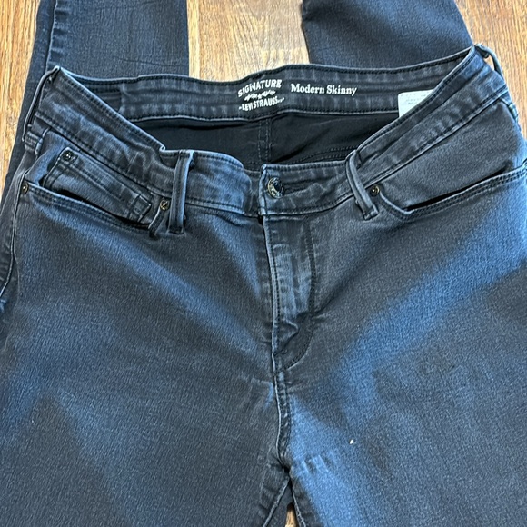 Levi Modern Skinny Black Jeans - Picture 5 of 9